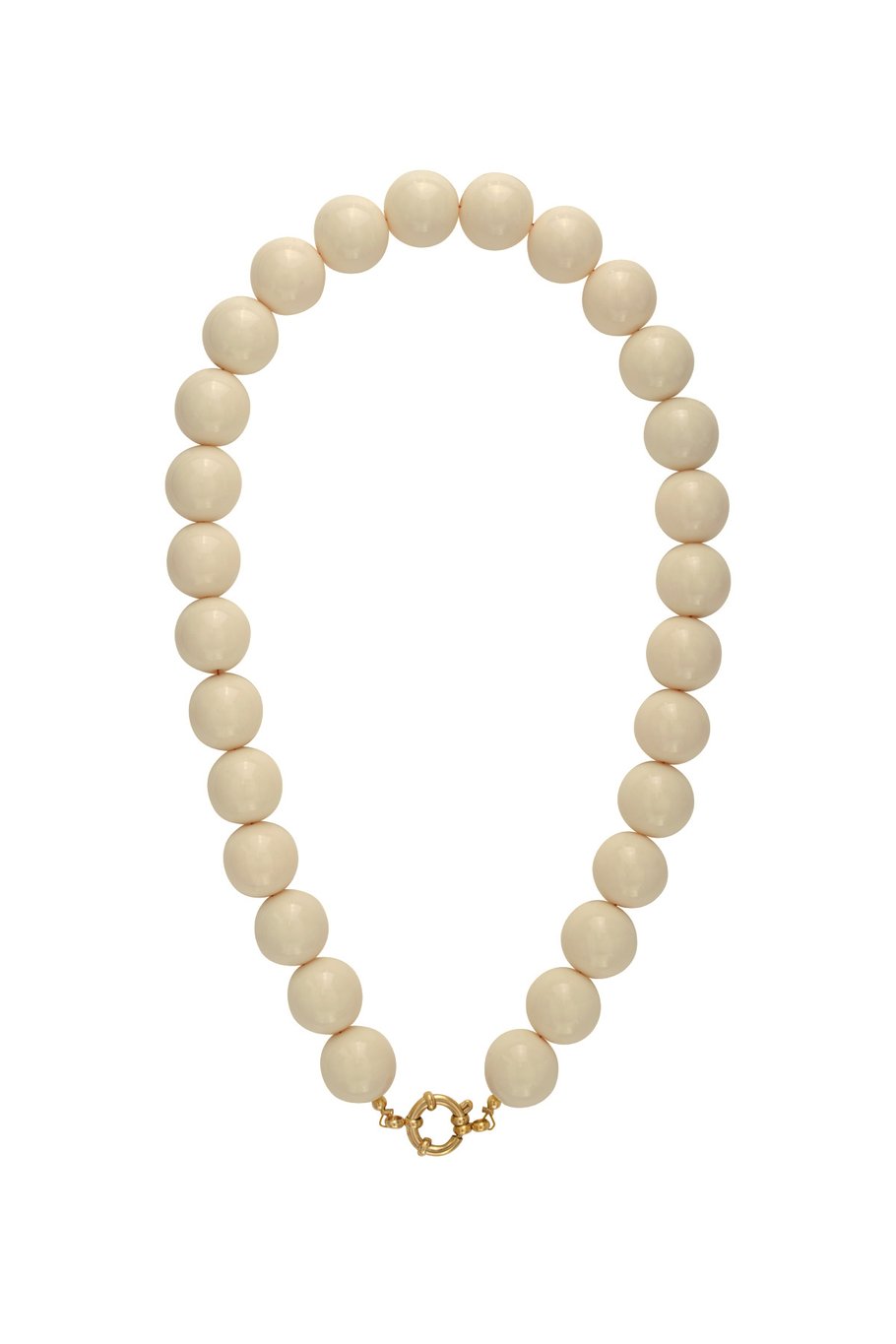 Collier de perles à attache centrale