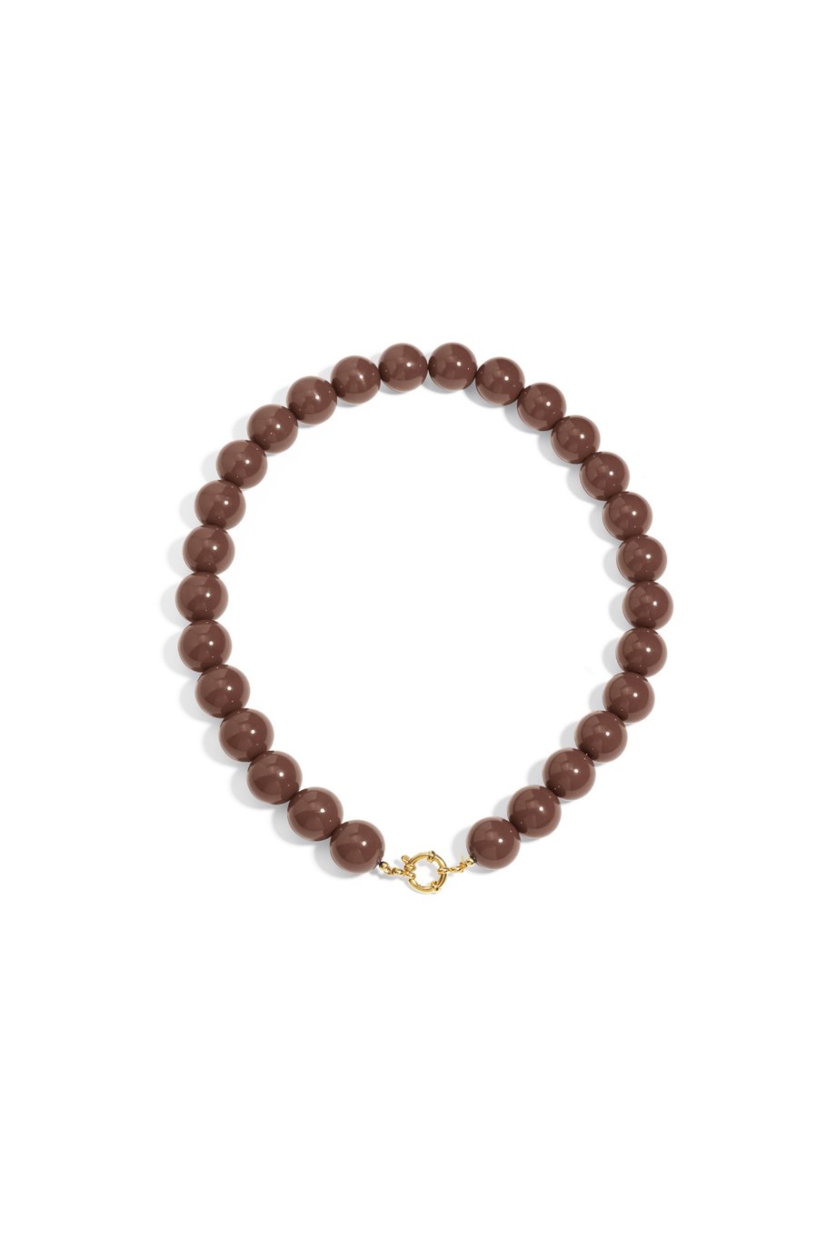 Collier de perles à attache centrale