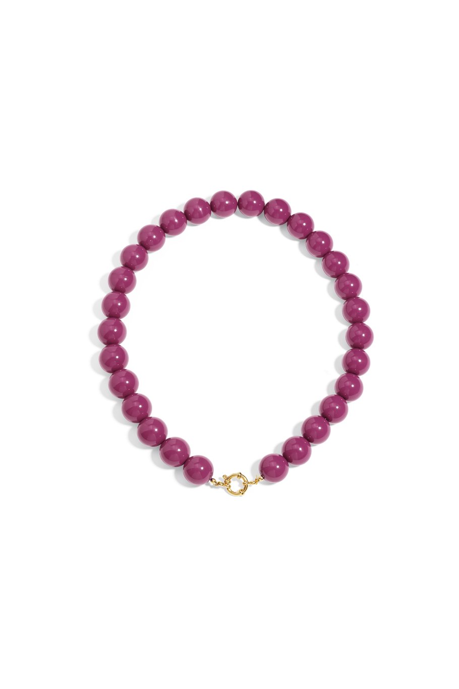 Collier de perles à attache centrale