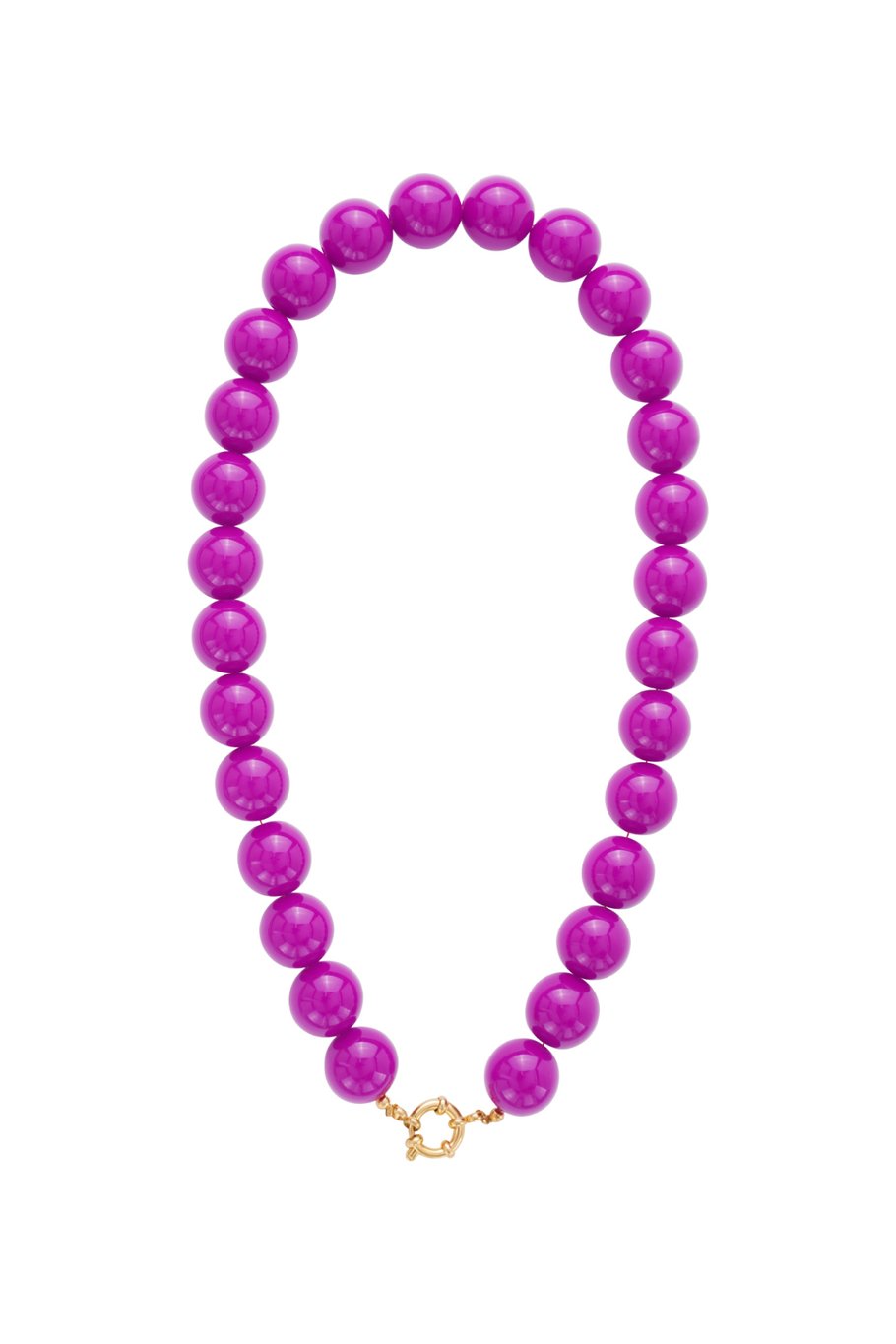 Collier de perles à attache centrale