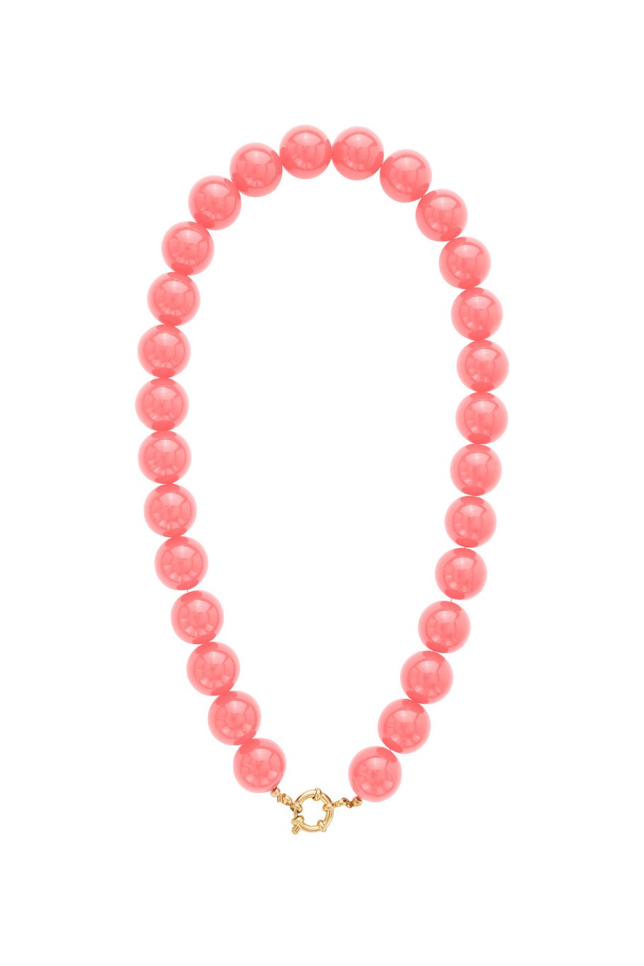 Collier de perles à attache centrale