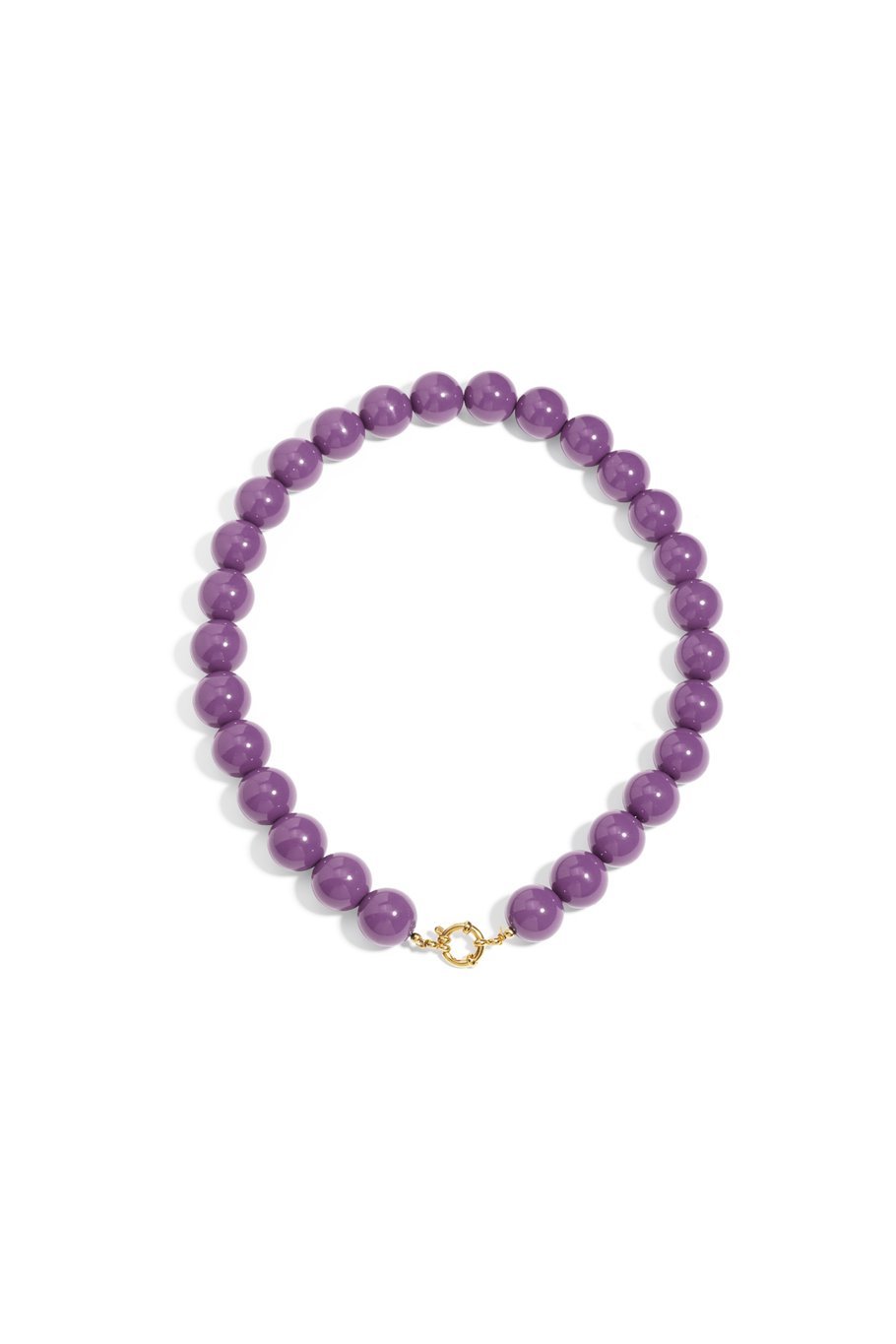 Collier de perles à attache centrale
