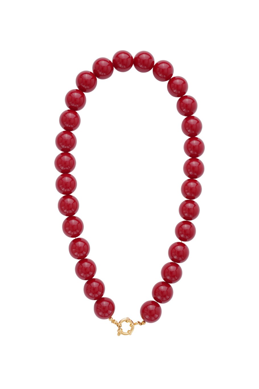 Collier de perles à attache centrale