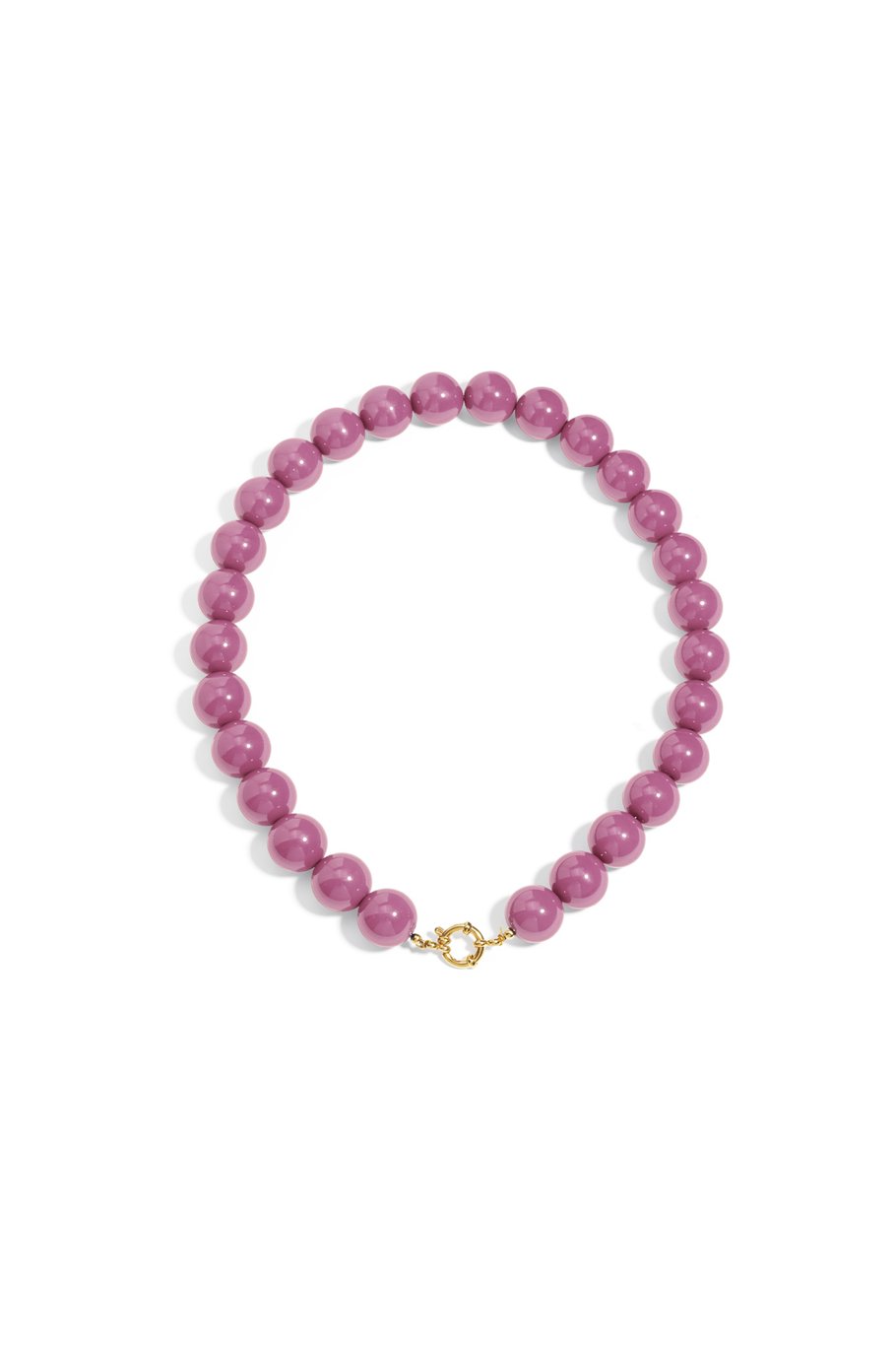 Collier de perles à attache centrale