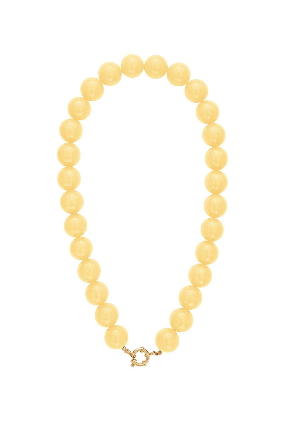 Collier de perles à attache centrale