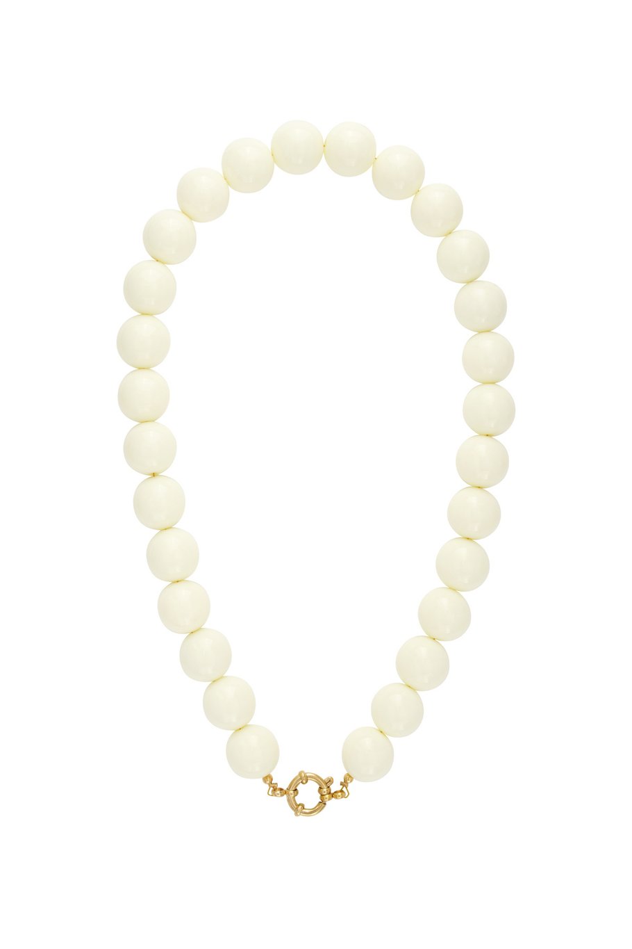 Collier de perles à attache centrale