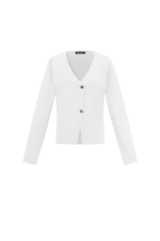GILET A BOUTONS DORES