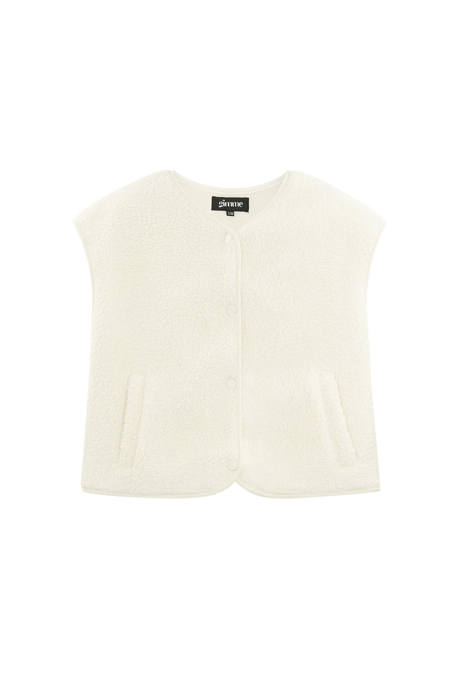 GILLET TEDDY SANS MANCHES