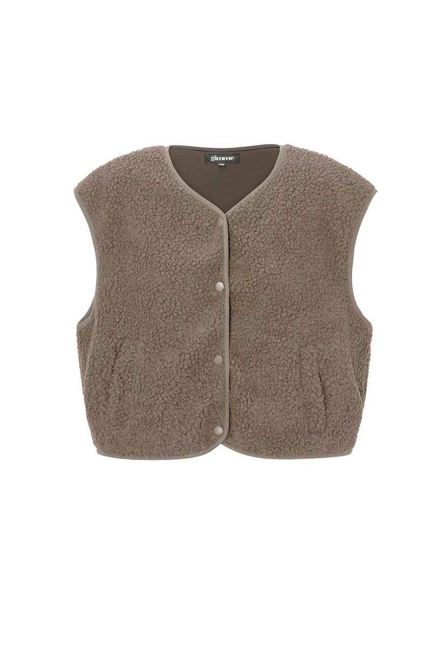 GILLET TEDDY SANS MANCHES