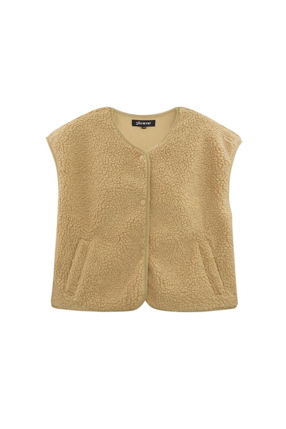 GILLET TEDDY SANS MANCHES