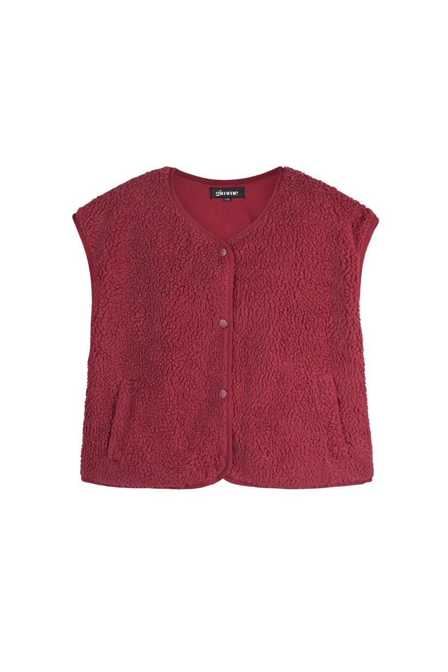 GILLET TEDDY SANS MANCHES